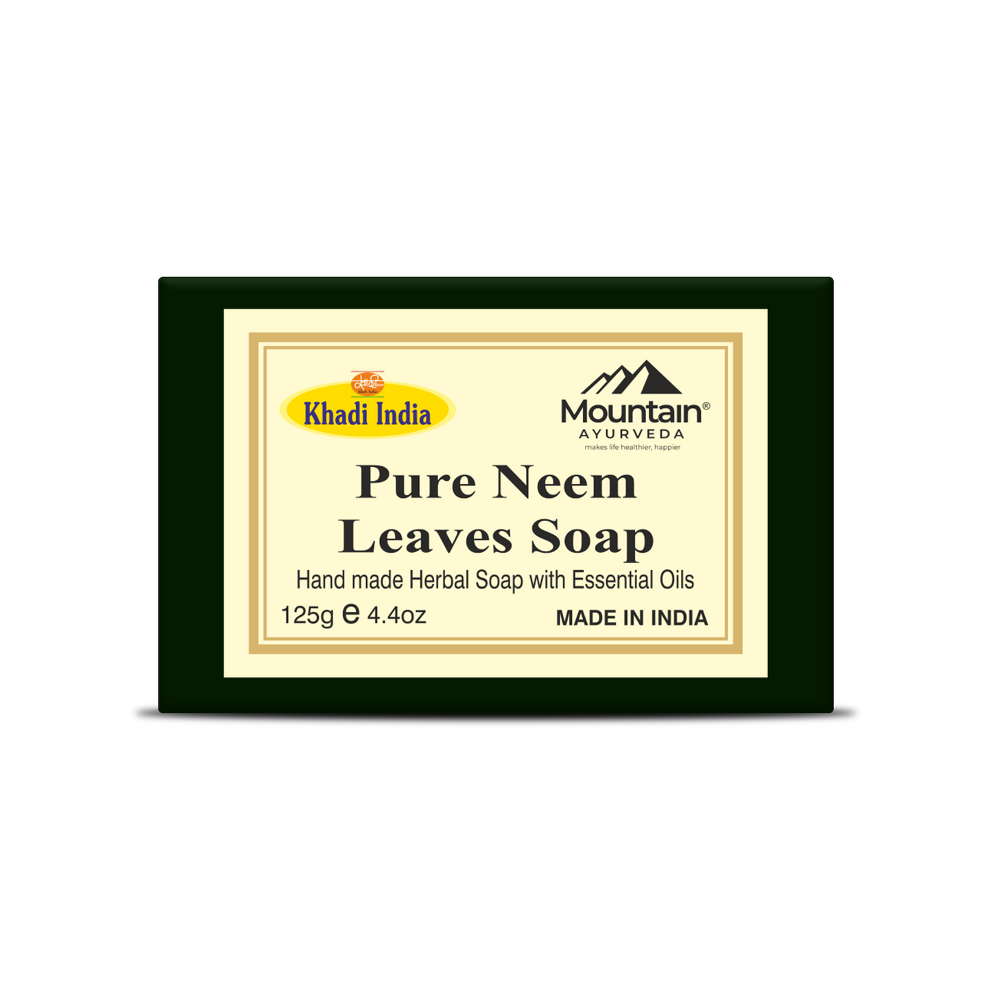 Khadi Neem Leaves Soap – Ayurvedic Herbal Antibacterial Soap