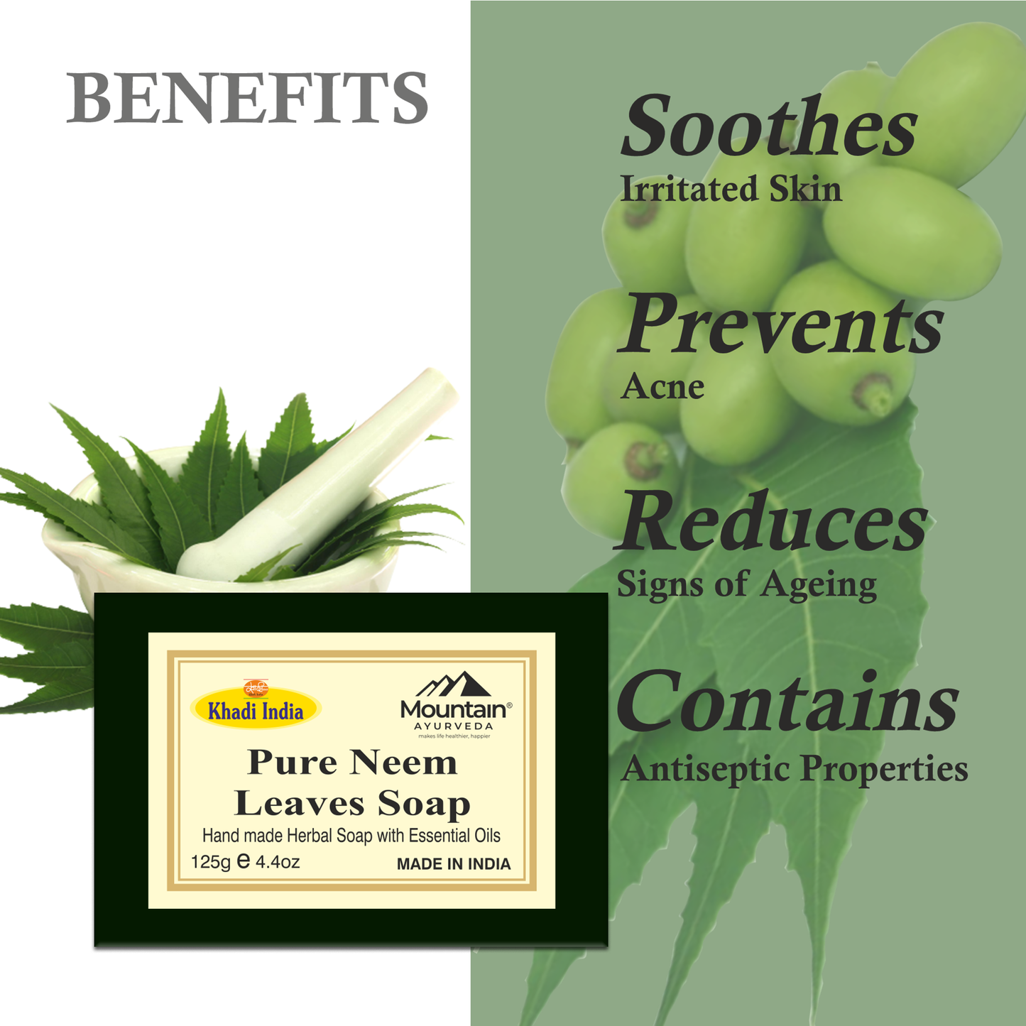 Benefits of Khadi Neem Leaves Soap – Antibacterial & Skin Detoxifying