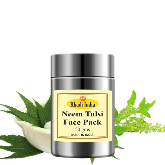 Khadi Neem Tulsi Face Pack 50g – Herbal Face Pack for Acne & Detox