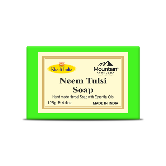 Khadi Neem Tulsi Soap – Herbal Ayurvedic Antibacterial Soap