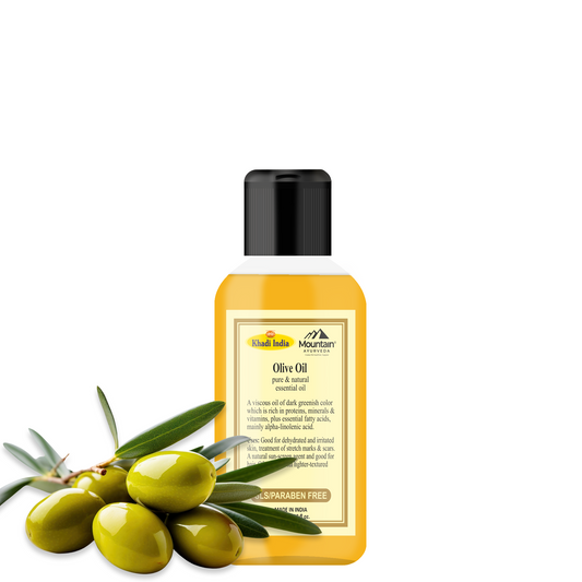 Khadi Pure Olive Oil 100ml – Cold-pressed oil for deep skin & hair nourishment