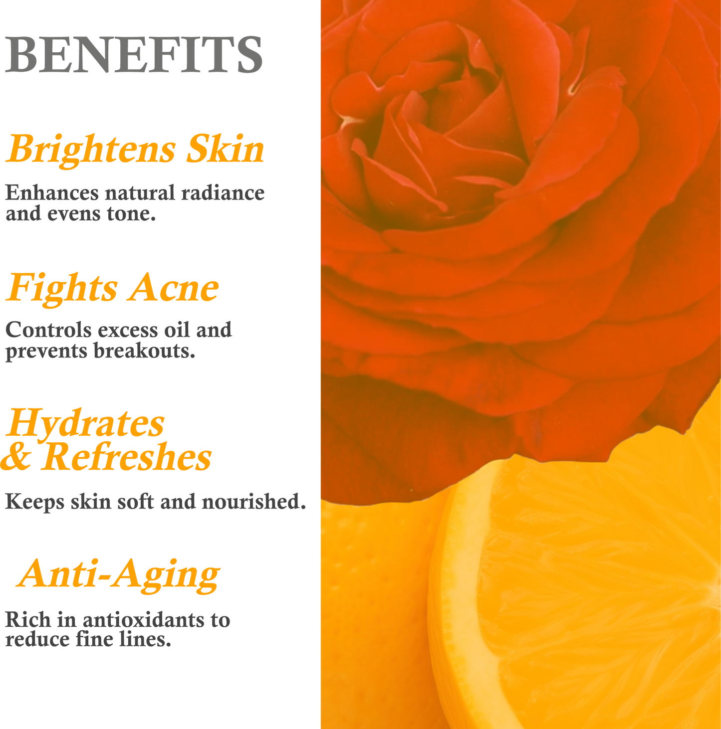 Benefits of Khadi Rose & Orange Face Pack – Hydrates & Brightens Skin