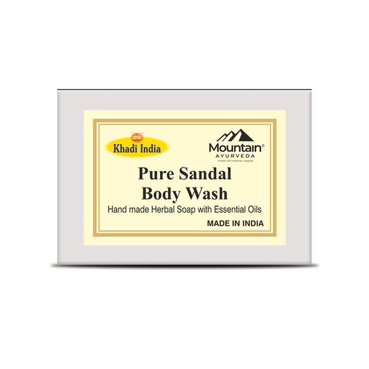 Khadi Pure Sandal Soap – Handmade Herbal Bathing Bar with Sandalwood Oil
