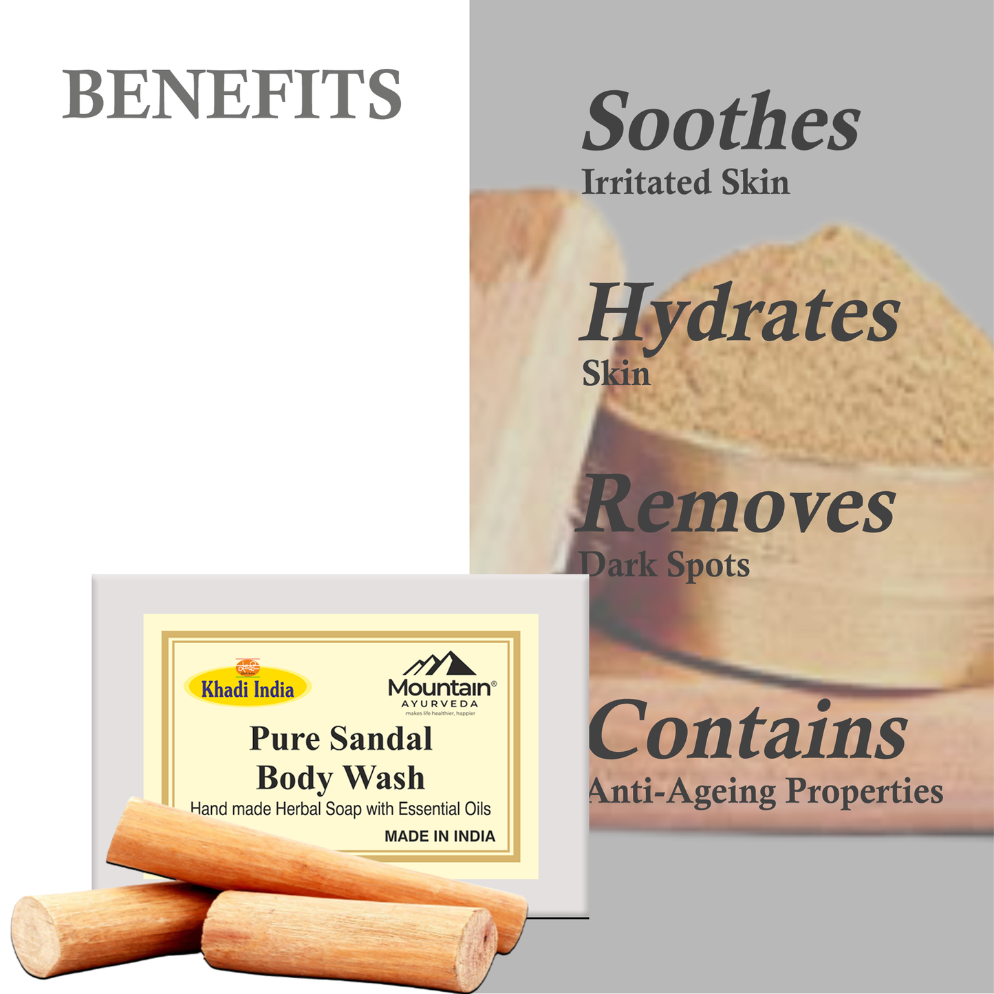 Key Benefits of Khadi Pure Sandal Soap – Deep Cleansing & Nourishment