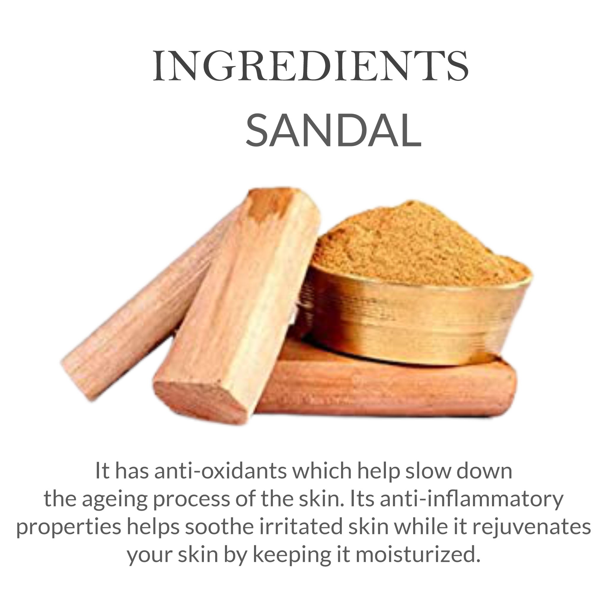 List of natural ingredients in Khadi Sandalwood Body Lotion