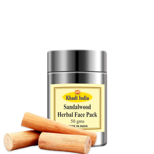 Khadi Sandalwood Face Pack 50g – Herbal Cooling & Glow Face Mask