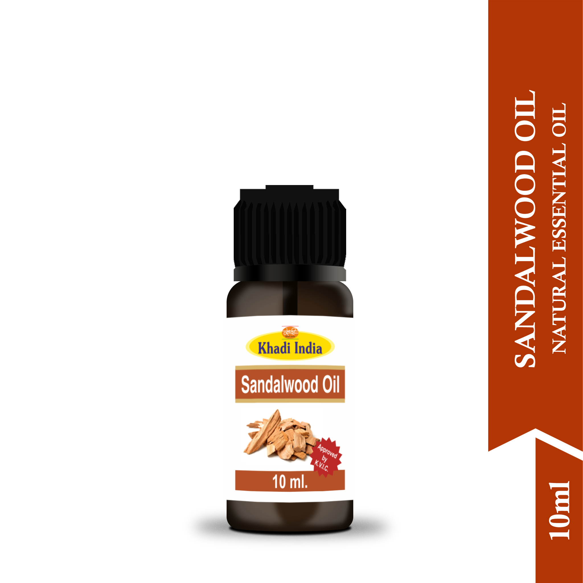 Pure Sandalwood Essential Oil 10ml – Hydrating & Anti-Aging for Skin & Hair
