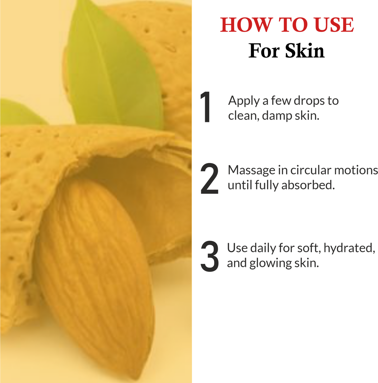 How to use Khadi Sweet Almond Oil for deep skin hydration