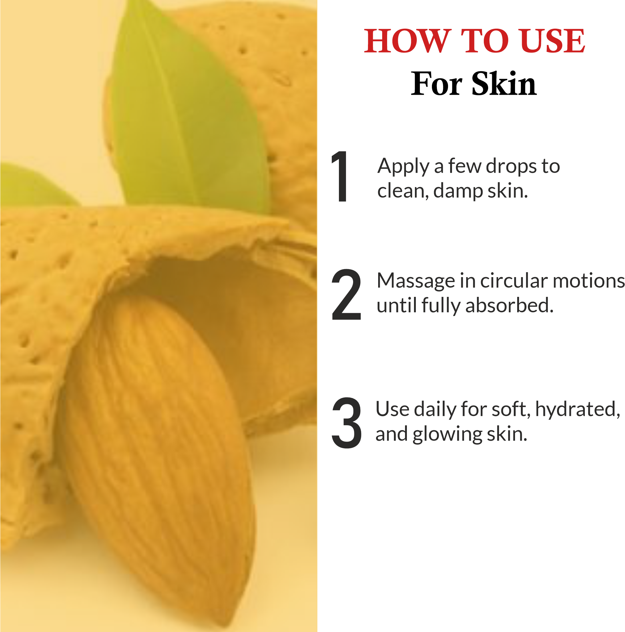 How to use Khadi Sweet Almond Oil for deep skin hydration