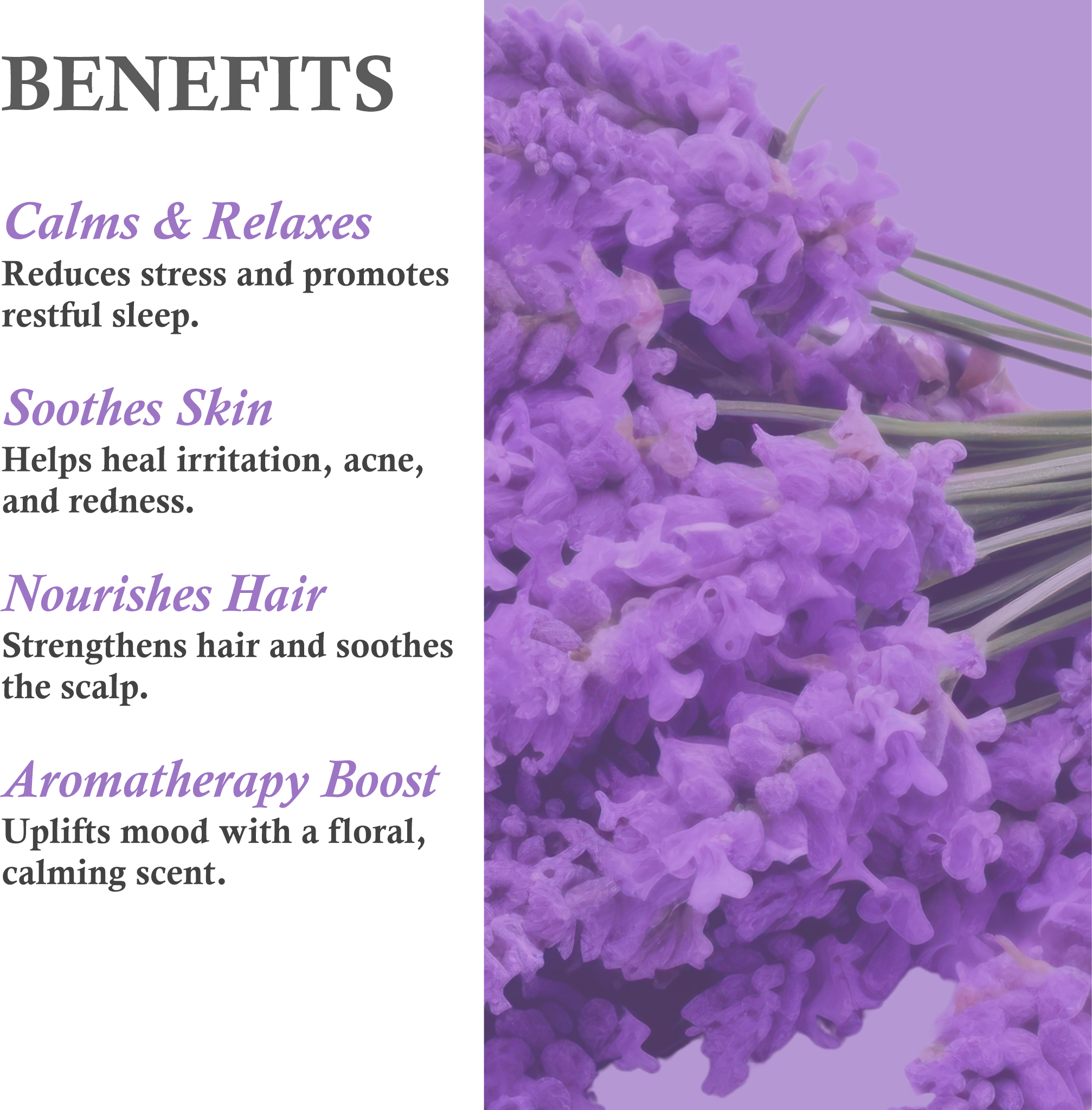 Benefits of Lavender Essential Oil – Hydrates Skin, Reduces Acne & Promotes Relaxation