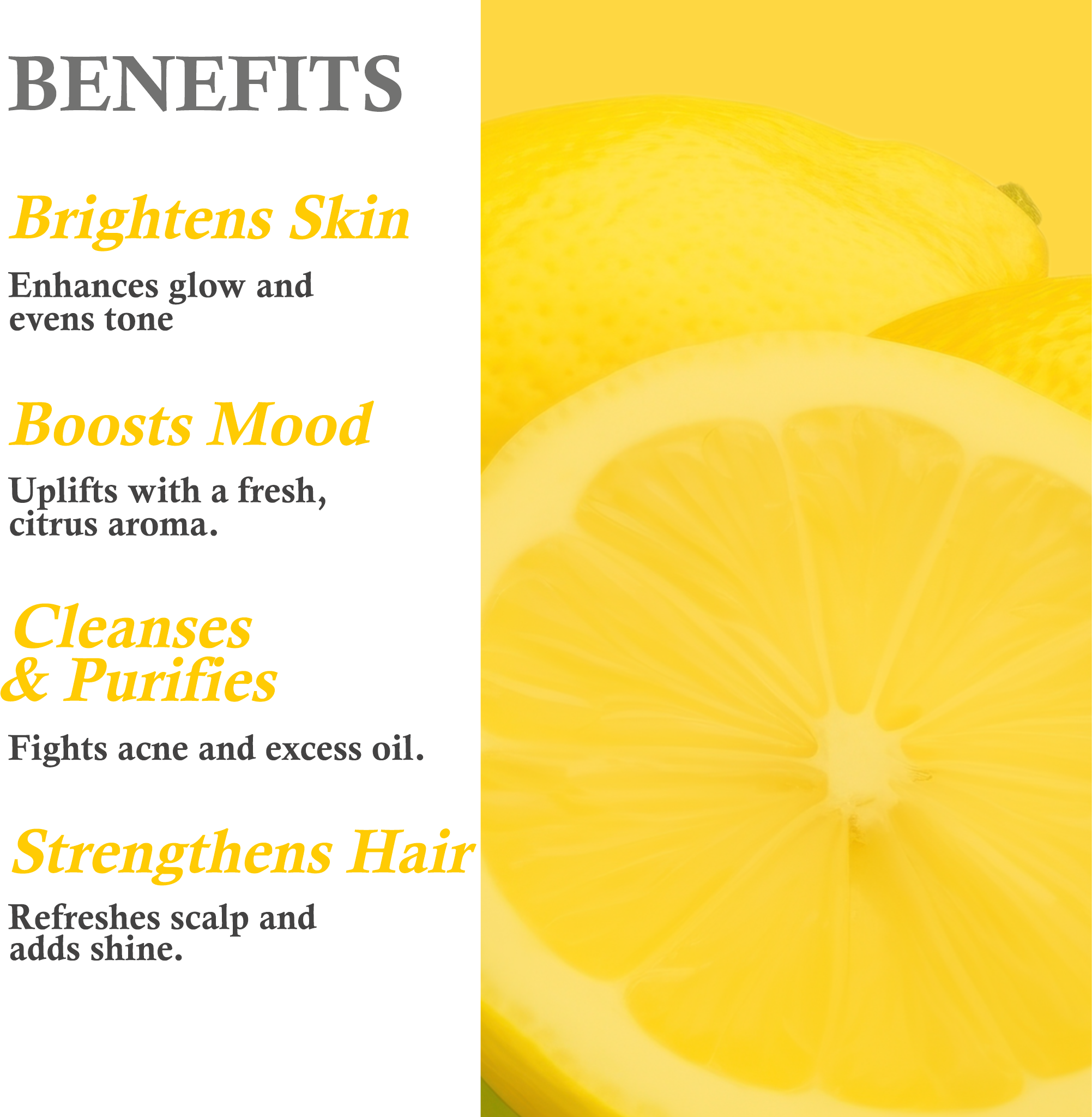 Benefits of Lemon Essential Oil – Brightens Skin, Controls Oil & Strengthens Hair
