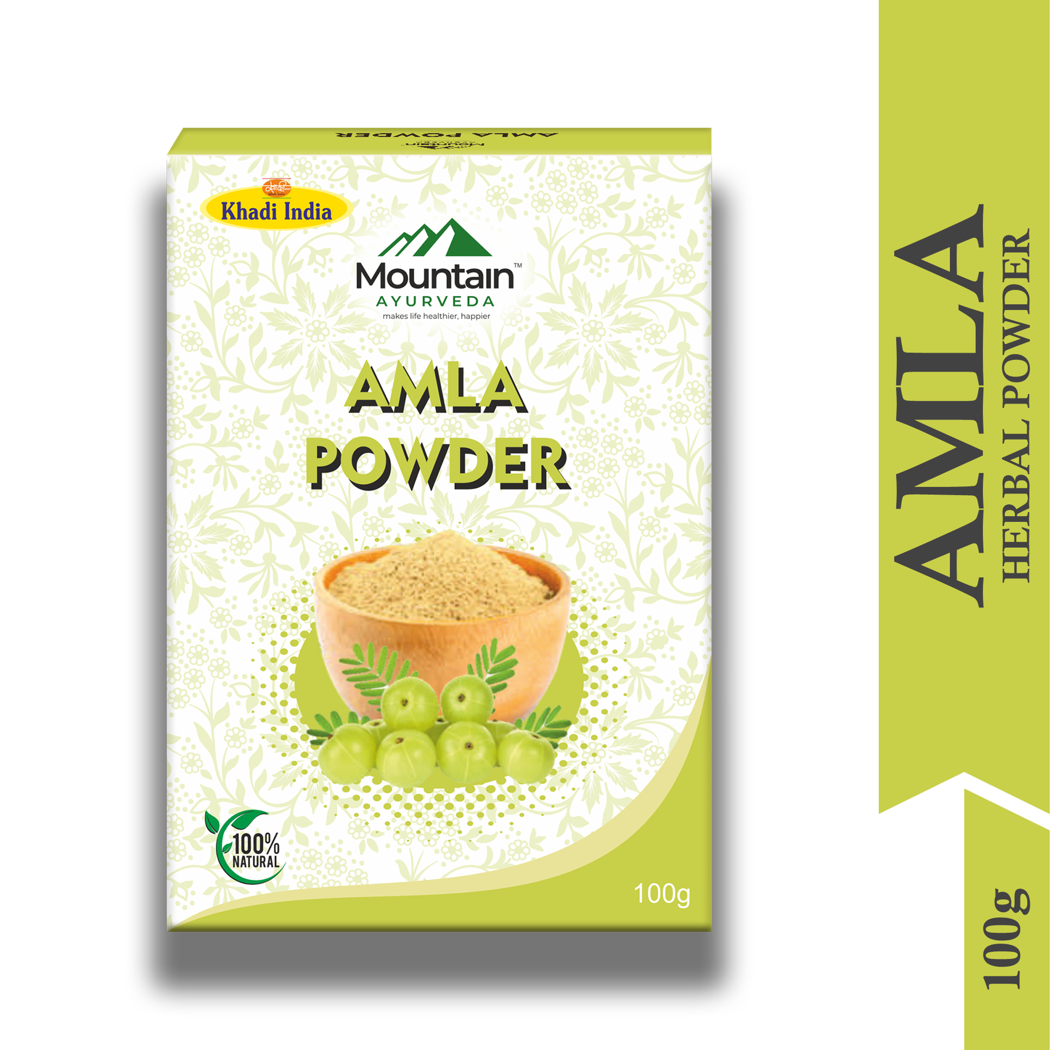 Mountain Ayurveda Amla Powder for Hair Growth, Skin Glow & Digestion