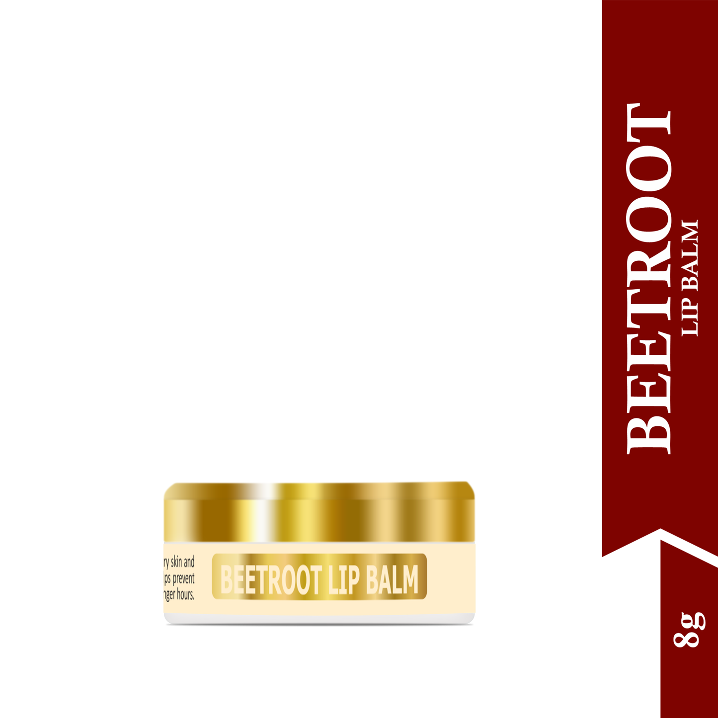 Mountain Ayurveda Beetroot Lip Balm for Hydrated, Soft & Naturally Tinted Lips