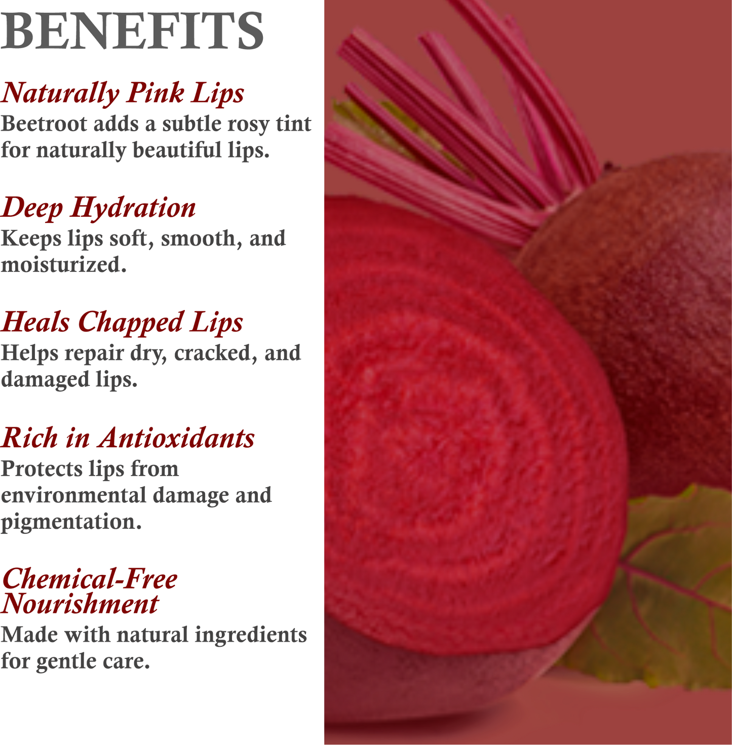 Benefits of Mountain Ayurveda Beetroot Lip Balm – Hydrates, Repairs & Adds Rosy Tint