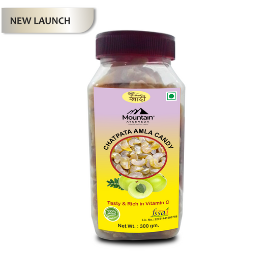 Mountain Ayurveda Chatpata Amla Candy 300g – Tangy Immunity Booster & Digestive Aid
