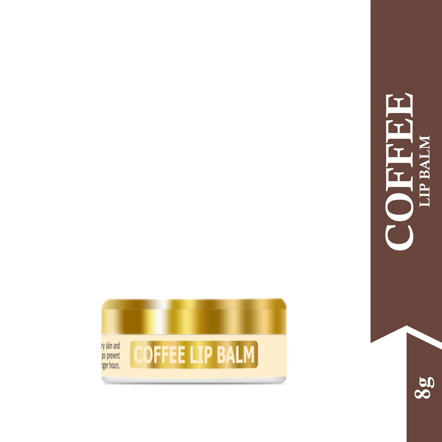 Mountain Ayurveda Coffee Lip Balm for Hydration, Repair & Natural Plumping