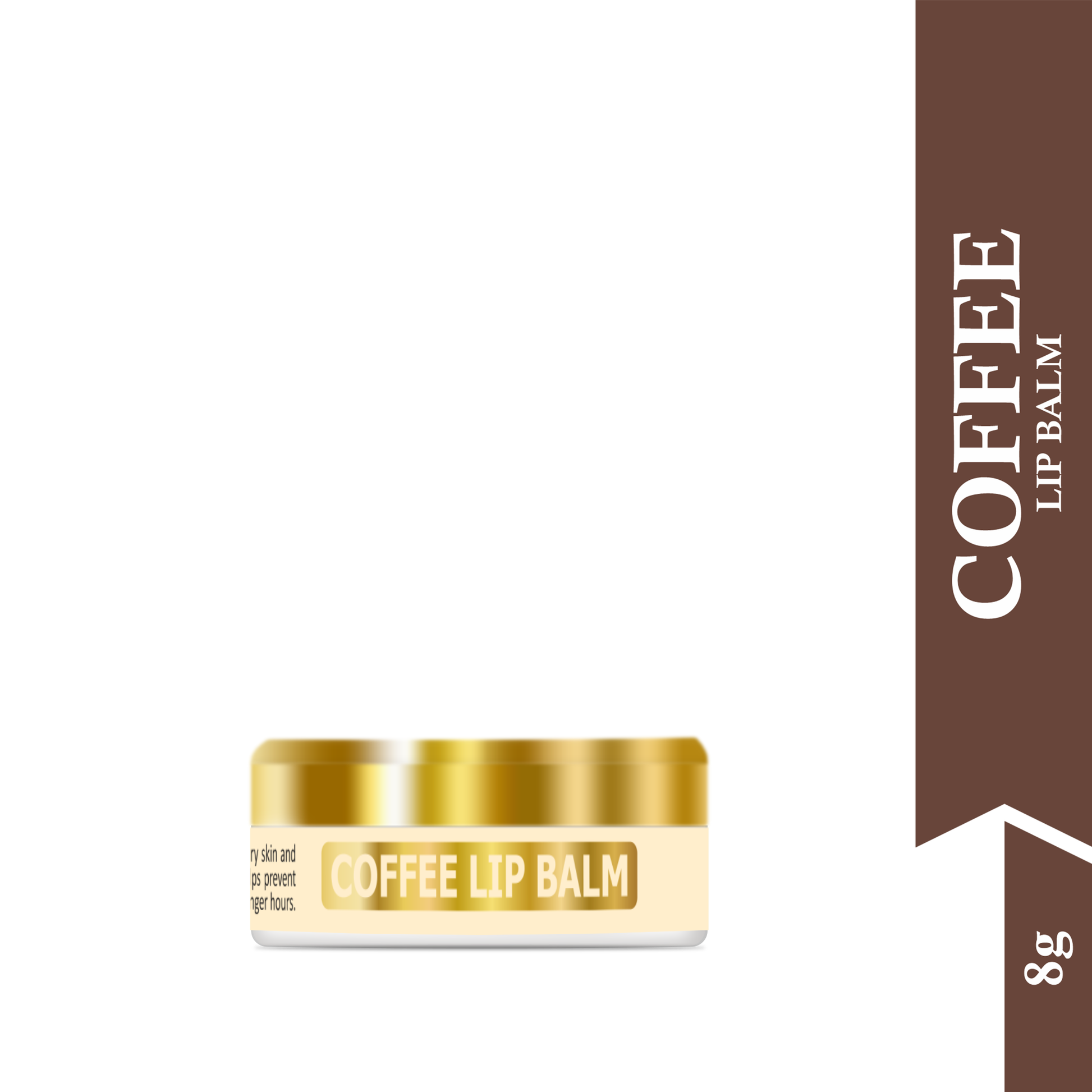 Mountain Ayurveda Coffee Lip Balm for Hydration, Repair & Natural Plumping