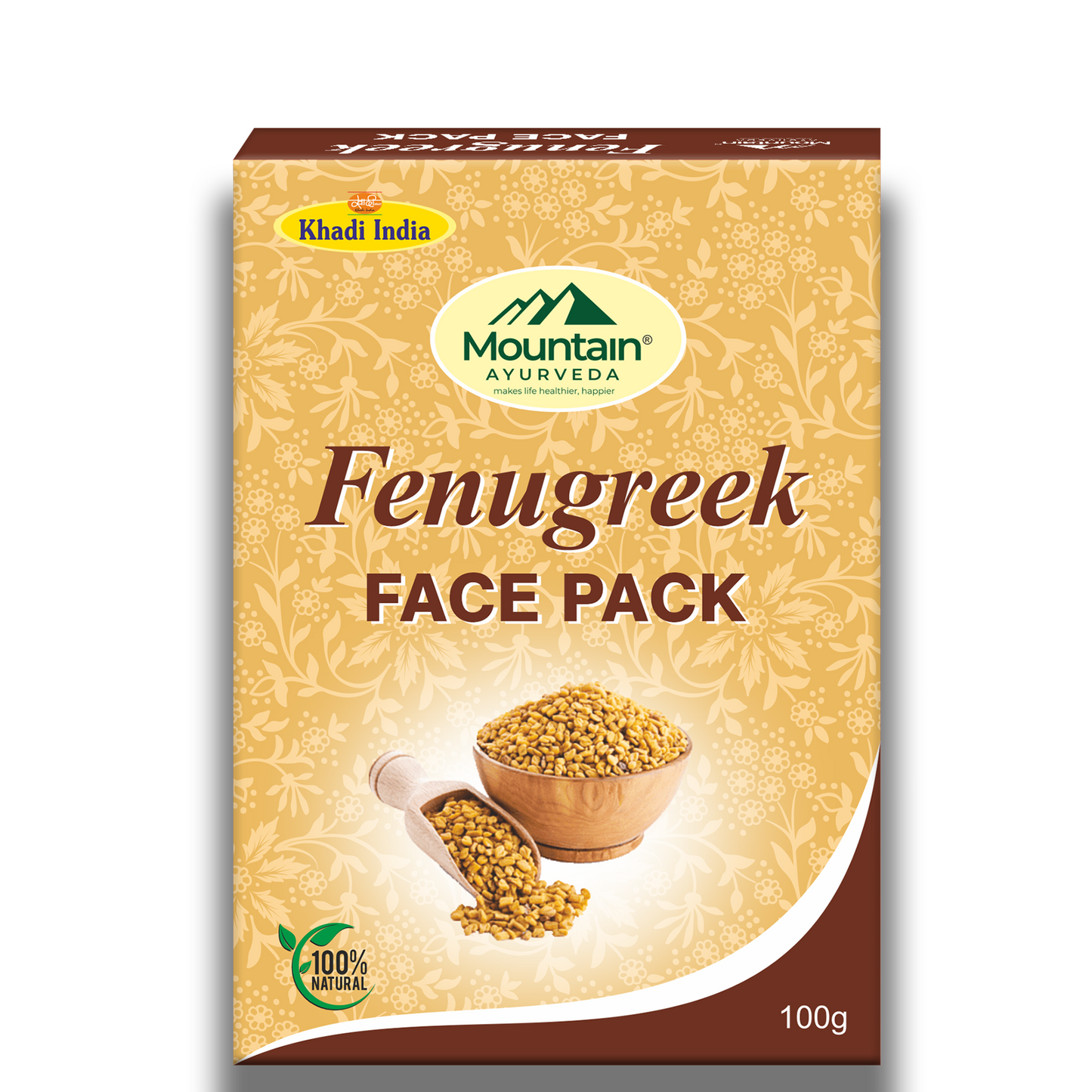 Mountain Ayurveda Fenugreek Face Pack 100g – Anti-Acne & Skin Tightening