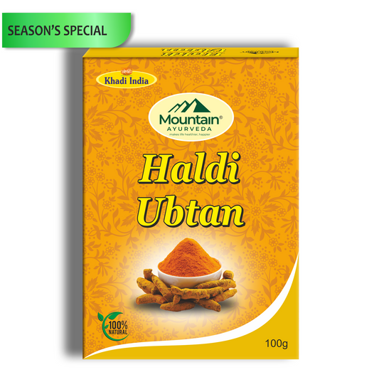 Mountain Ayurveda Haldi Ubtan 100g – Skin Brightening & Natural Exfoliation