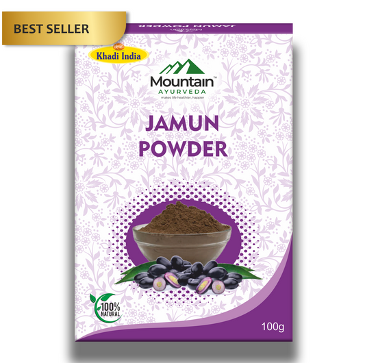 Mountain Ayurveda Jamun Powder 100g – Natural Blood Sugar Support & Detox