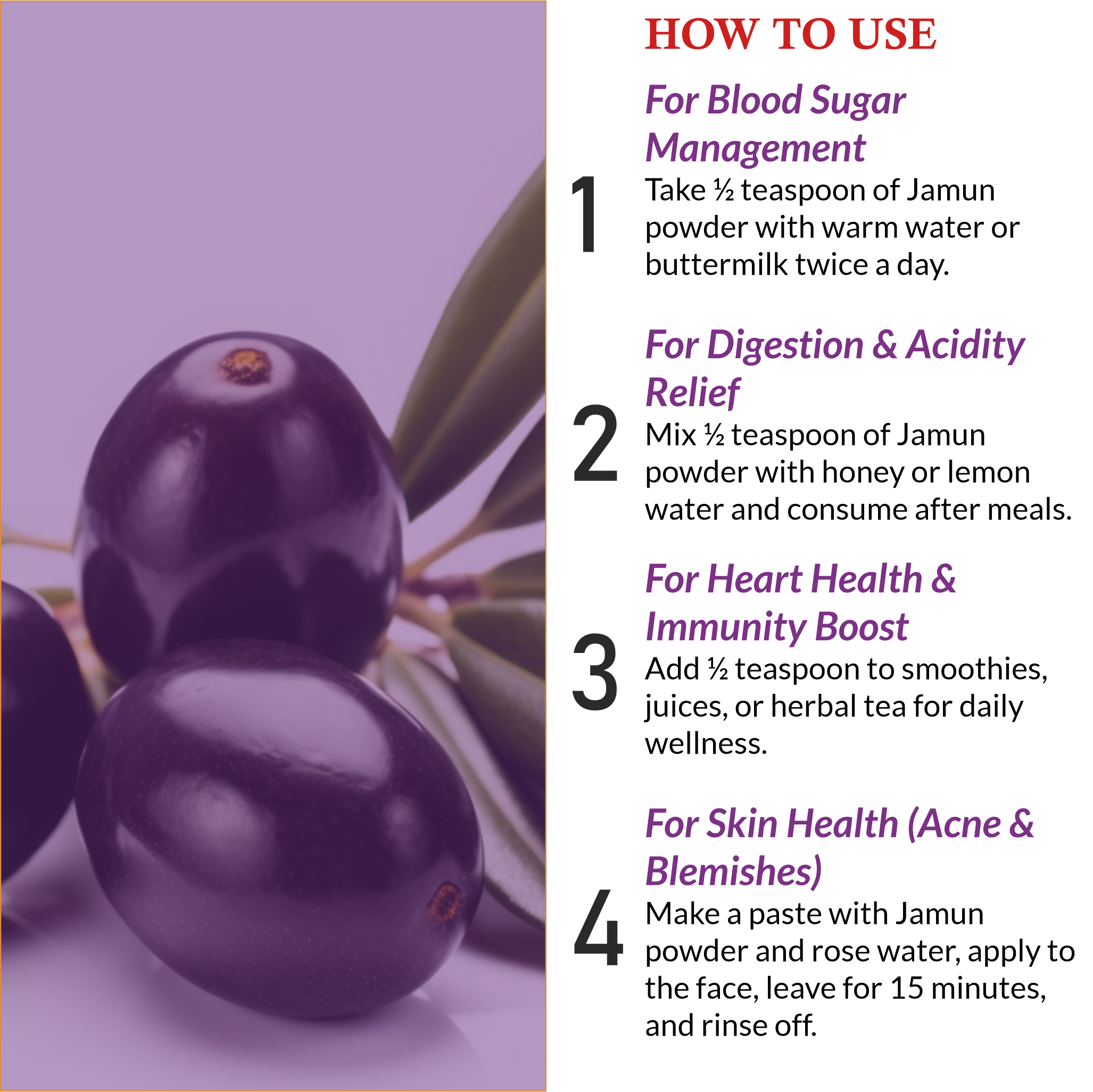 How to Use Mountain Ayurveda Jamun Powder for Diabetes, Digestion & Skin Care