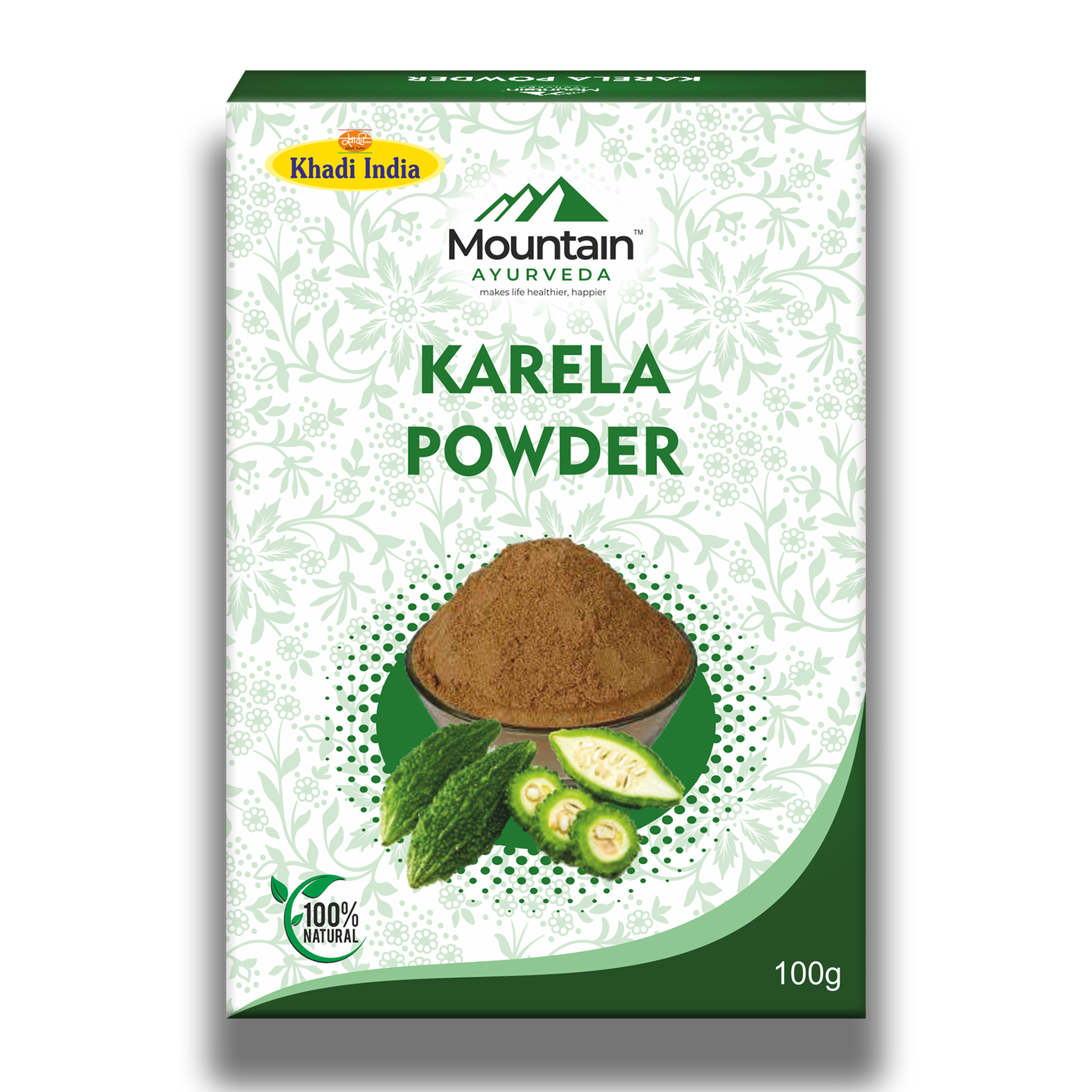 Mountain Ayurveda Karela Powder 100g – Natural Blood Sugar & Liver Detox Support