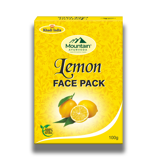 Mountain Ayurveda Lemon Face Pack 100g – Brightening & Oil Control