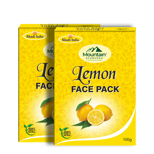 Mountain Ayurveda Lemon Face Pack 100g Pack of 2 – Brightening & Oil Control