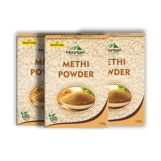Mountain Ayurveda Methi Powder 100g Pack of 3 – Hair Growth & Digestive Wellness