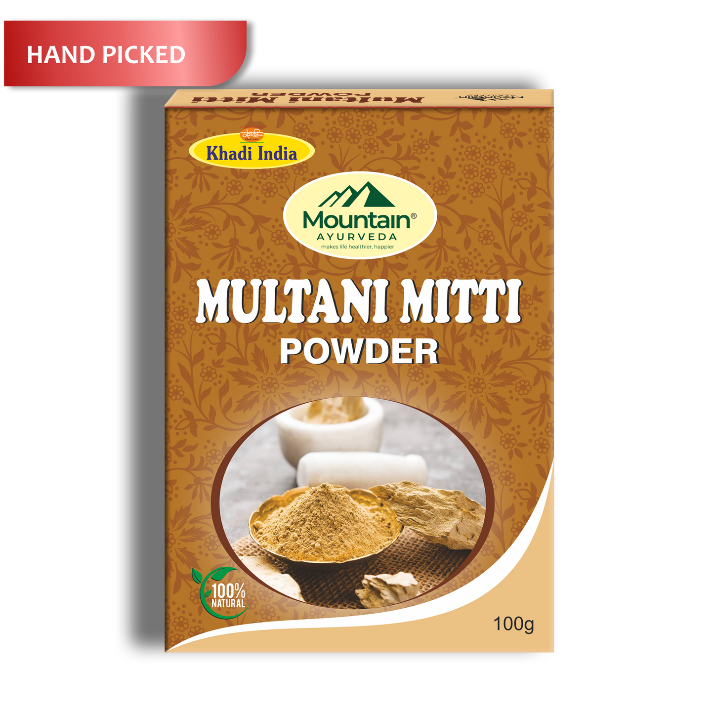 Mountain Ayurveda Multani Mitti 100g – Natural Oil Control & Deep Cleansing