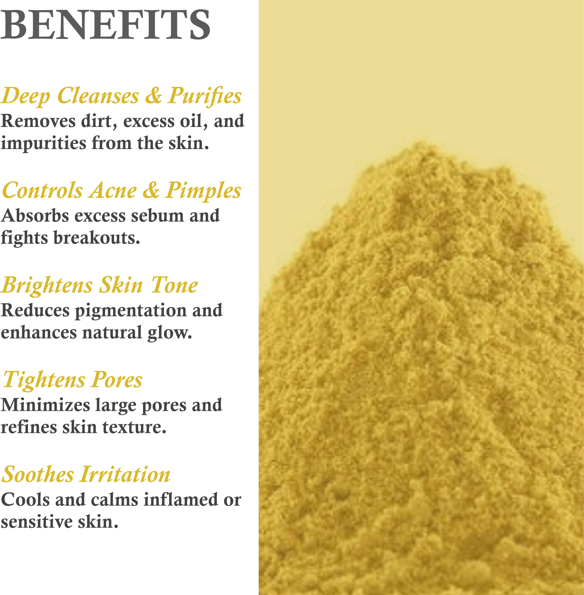 Mountain Ayurveda Multani Mitti Benefits – Oil Control, Deep Cleansing & Acne Reduction