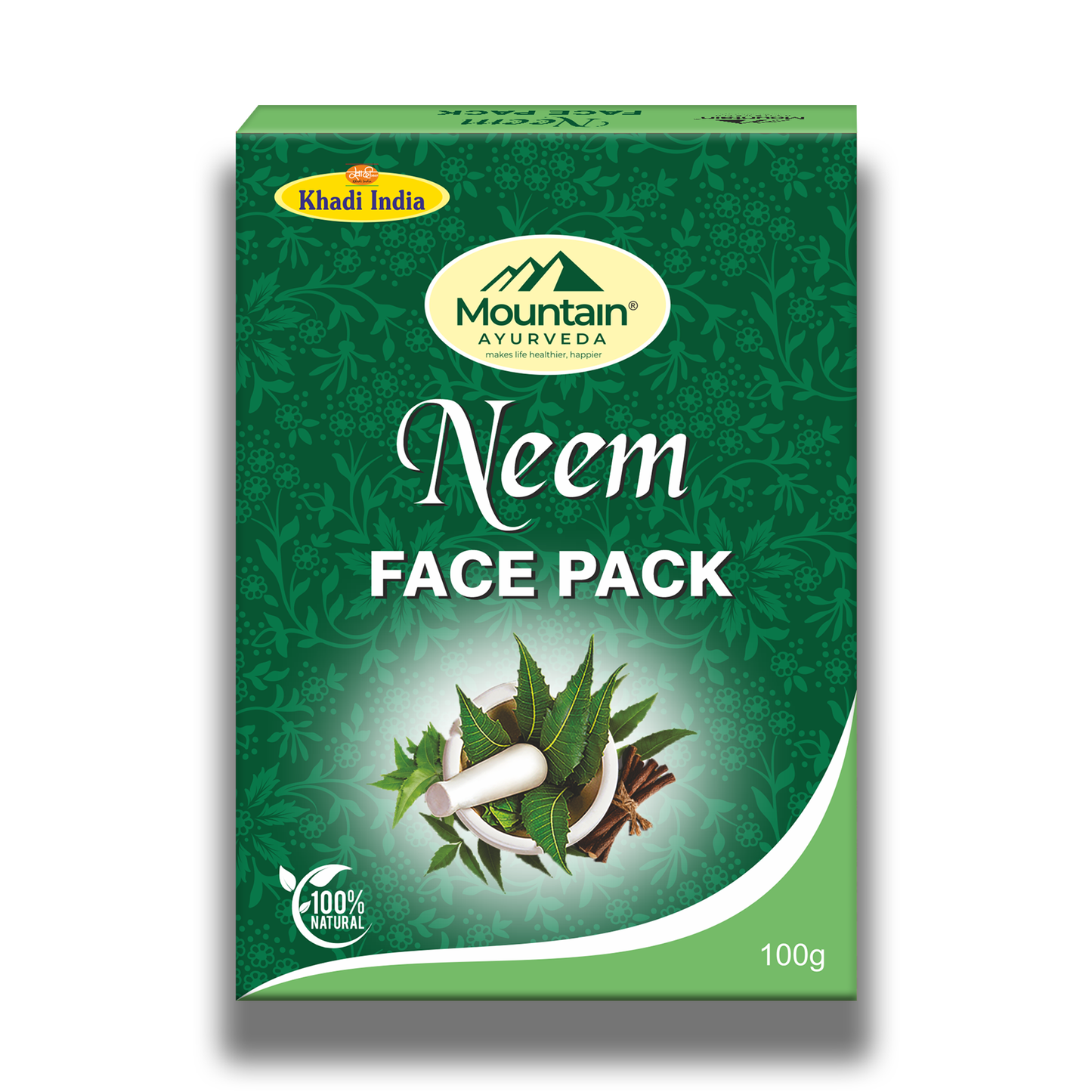 Mountain Ayurveda Neem Face Pack 100g – Anti-Acne & Oil Control
