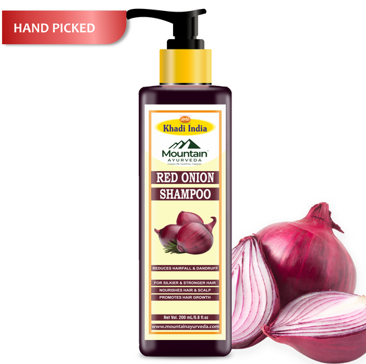 Mountain Ayurveda Onion Shampoo 200 ml – Anti-Hair Fall & Strengthening Formula