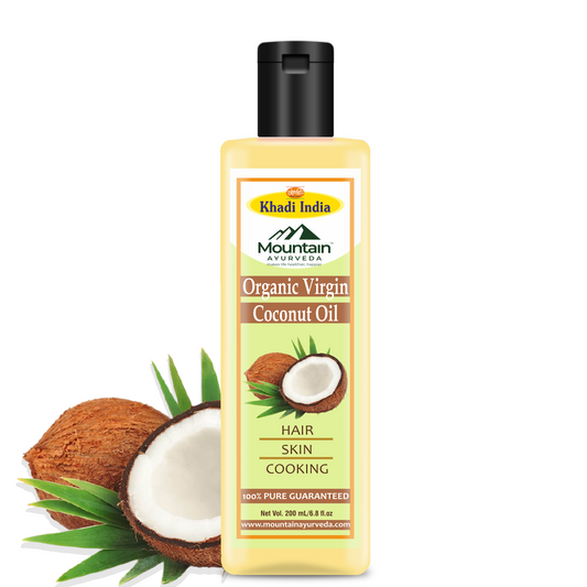 Mountain Ayurveda Pure Coconut Oil 200 ml – Cold-Pressed & Multi-Purpose