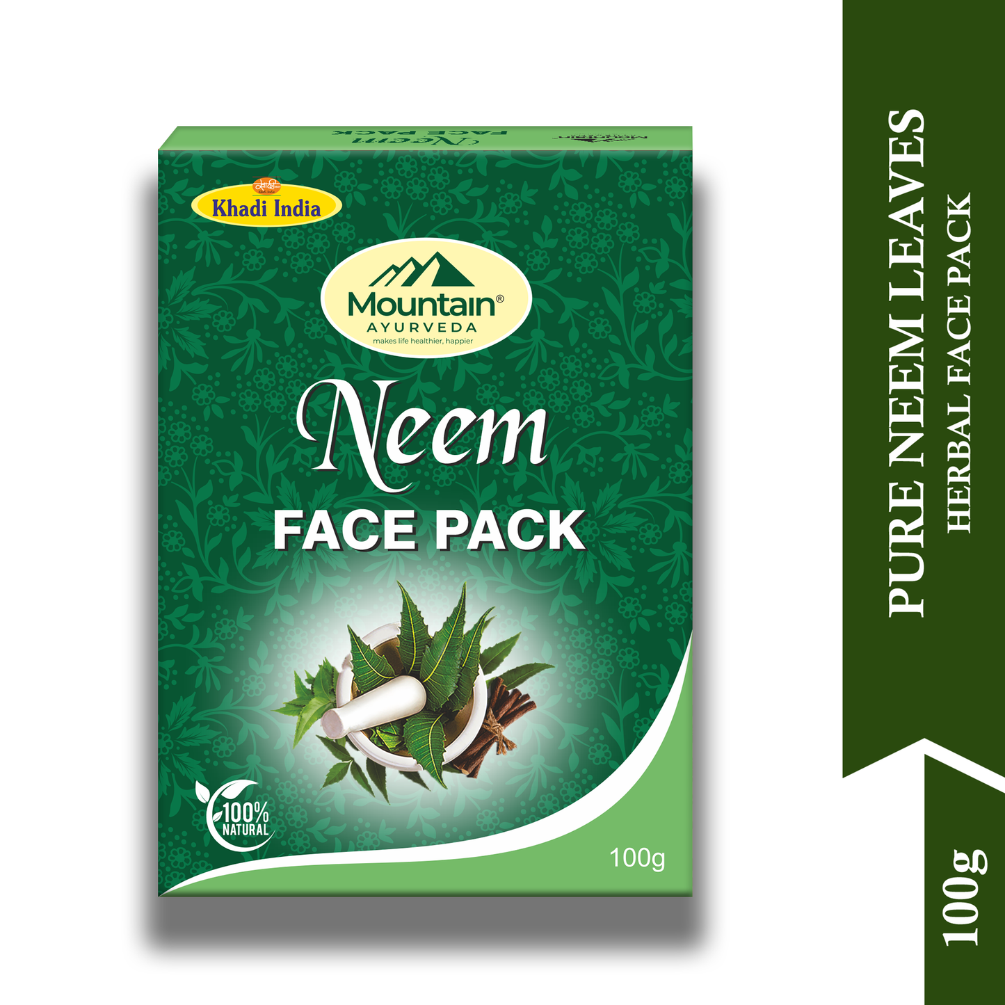 Mountain Ayurveda 100g Neem Face Pack – Herbal Face Mask for Acne & Blemish Control