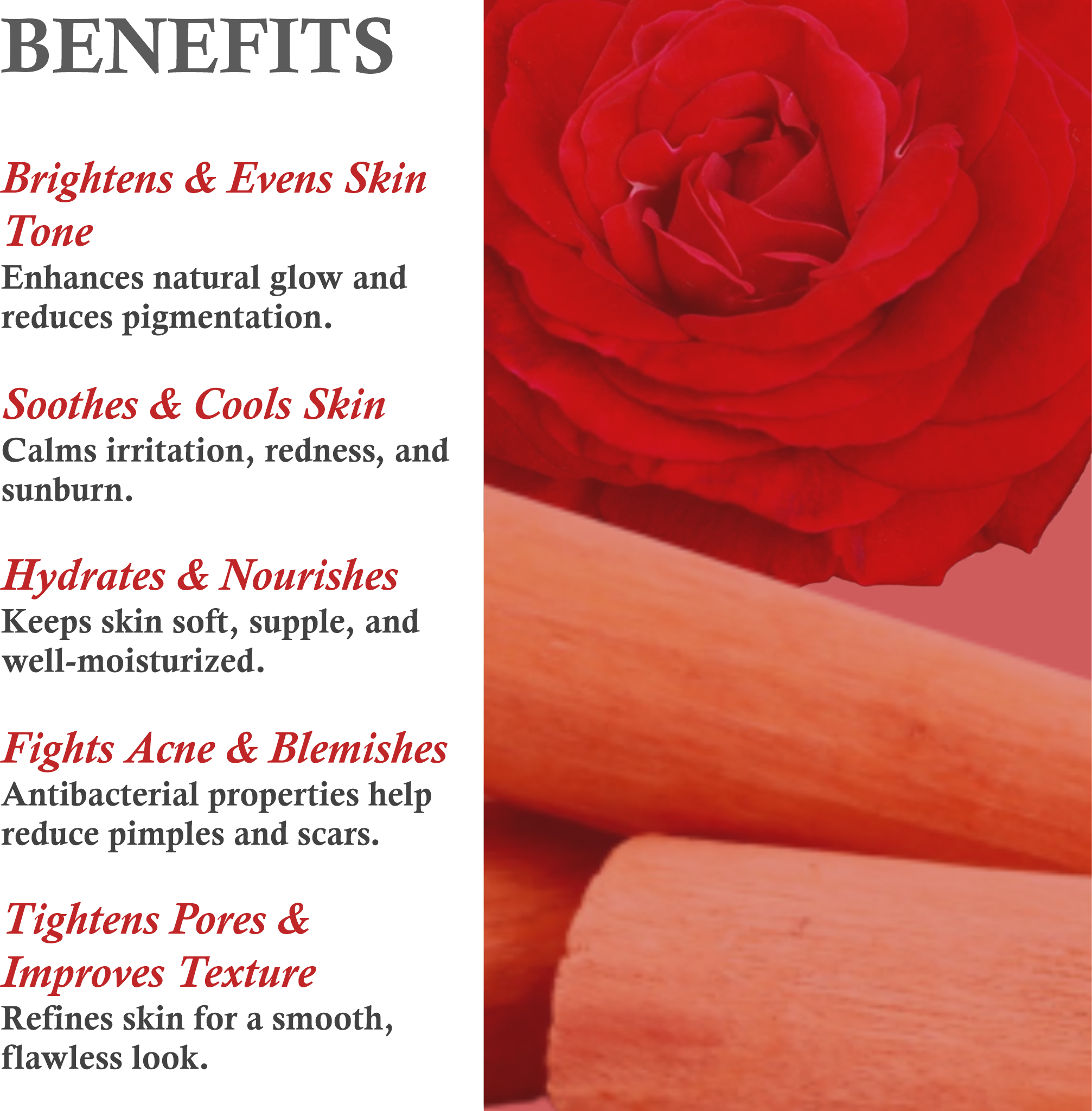 Benefits of Mountain Ayurveda Rose Sandal Face Pack – Skin Brightening, Pore Tightening & Hydration