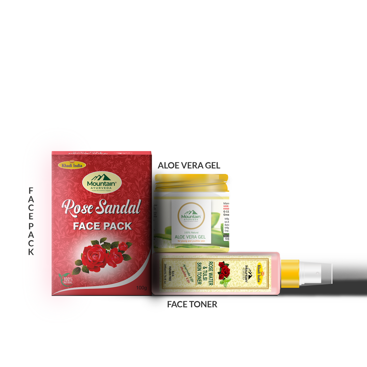 Natural texture of Rose Sandal Face Pack with hydrating Rose Water and soothing Aloe Vera Gel